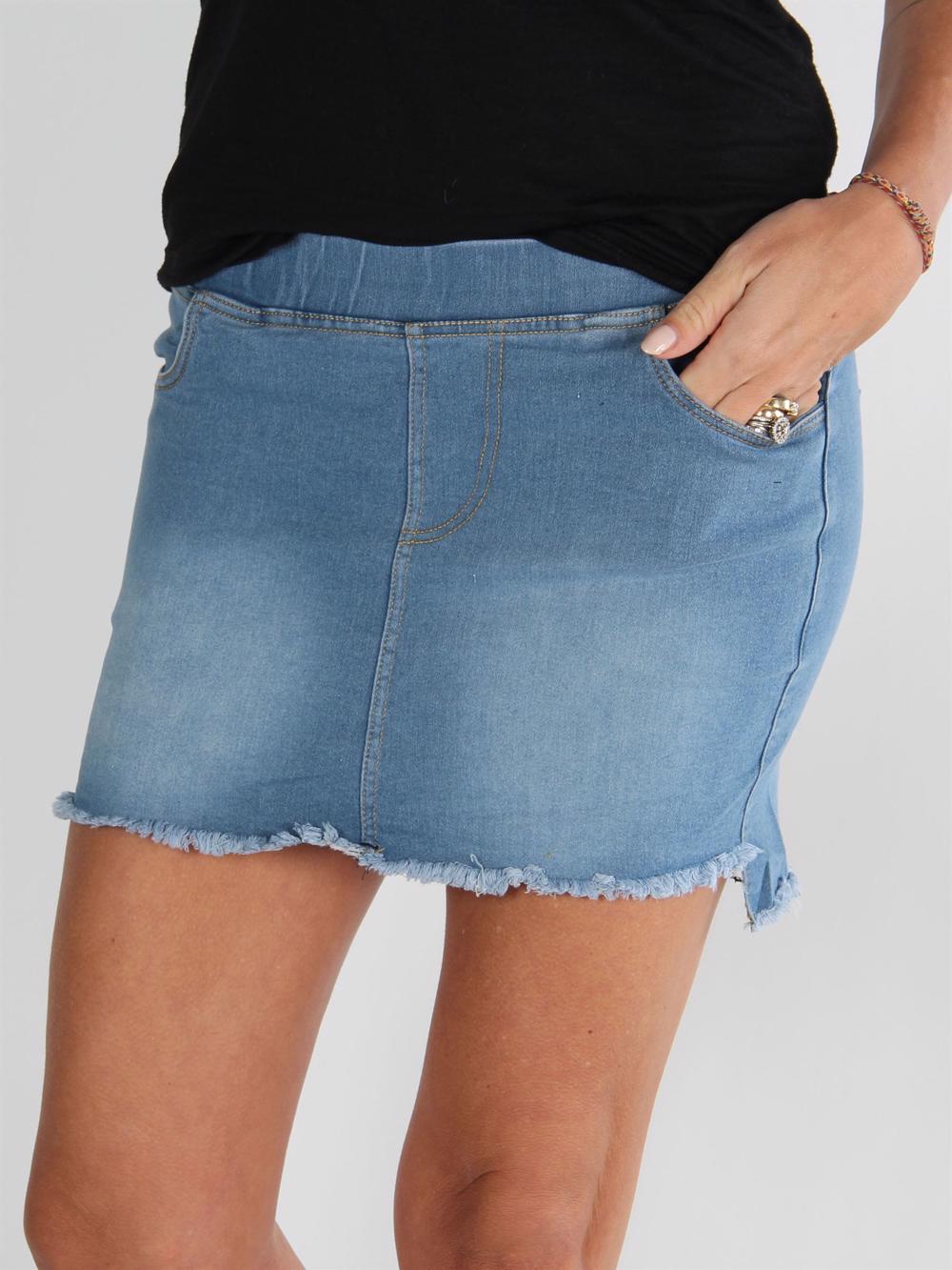 Melissa - Sort cowboy nederdel